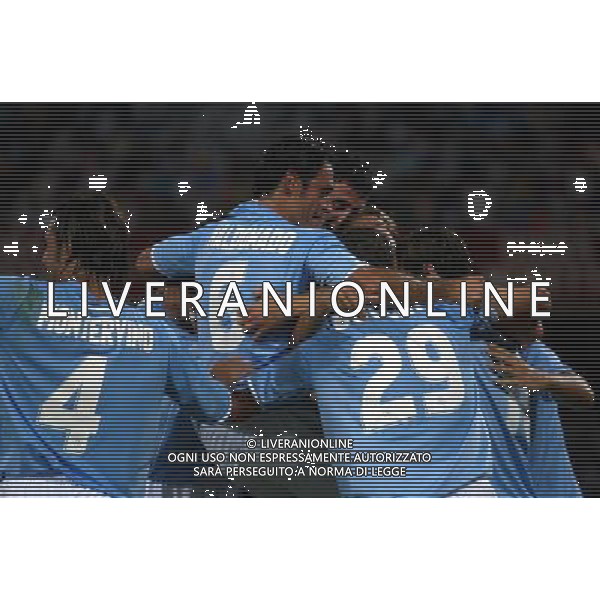 Napoli 11/08/2006 Inter - Juventus - Napoli 10¡ Trofeo Moretti Nella foto: abbracci esultanza dei giocatori del Napoli.* Ph Gianni Nucci/Agenzia Aldo Liverani