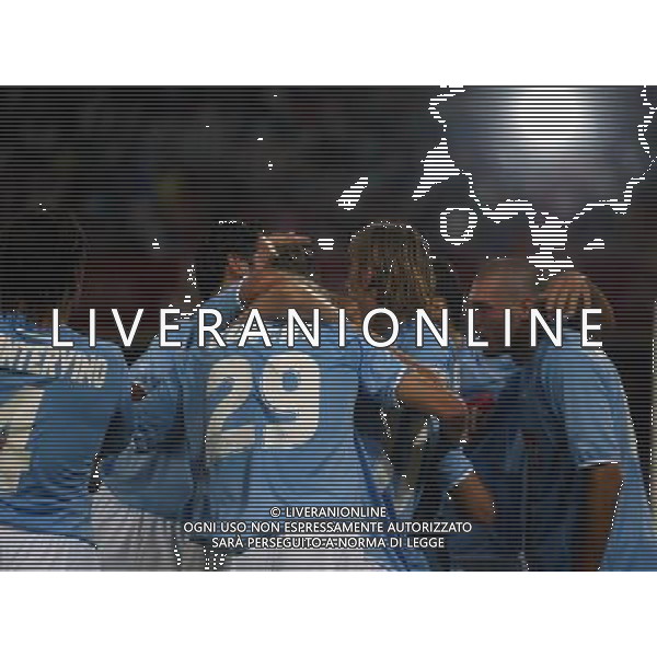 Napoli 11/08/2006 Inter - Juventus - Napoli 10¡ Trofeo Moretti Nella foto: abbracci esultanza dei giocatori del Napoli.* Ph Gianni Nucci/Agenzia Aldo Liverani