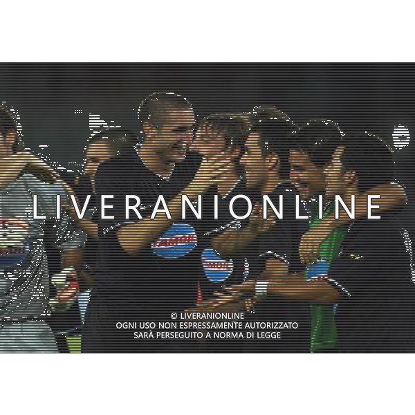 Napoli 11/08/2006 Inter - Juventus - Napoli 10¡ Trofeo Moretti Nella foto: esultanza dei giocatori della Juventus.* Ph Gianni Nucci/Agenzia Aldo Liverani