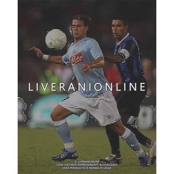 Napoli 11/08/2006 Inter - Juventus - Napoli 10¡ Trofeo Moretti Nella foto: Calaio\' Emanuele contro Cordoba Ivan Ramiro.* Ph Gianni Nucci/Agenzia Aldo Liverani