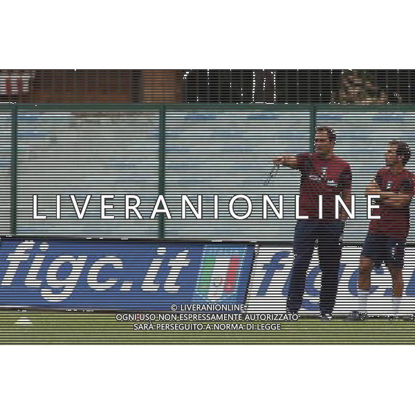 Allenamento della nazionale italiana Under 21 a Tirrenia 14/08/2006 nella foto Pierluigi Casiraghi con Gianfranco Zola ph gianni nucci/ag. Aldo Liverani