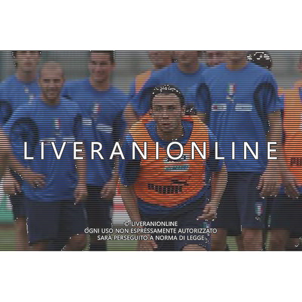 Allenamento della nazionale italiana Under 21 a Tirrenia 14/08/2006 nella foto Pazzini Giampaolo ph gianni nucci/ag. Aldo Liverani