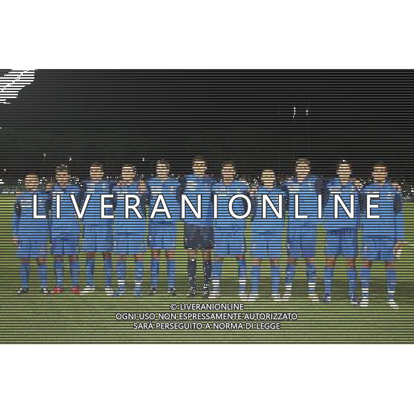 Grosseto (Gr) 15/08/2006 Amichevole Italia-Croazia Under 21 allo stadio Carlo Zecchini Nella foto: La nazionale durante l\'inno.* Ph Gianni Nucci/Agenzia Aldo Liverani