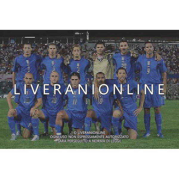 ITALIA - CROAZIA AMICHEVOLE A LIVORNO 16/08/2006 NELLA FOTO: LA FORMAZIONE ITALIANA FOTO GIANNI NUCCI/AG. ALDO LIVERANI