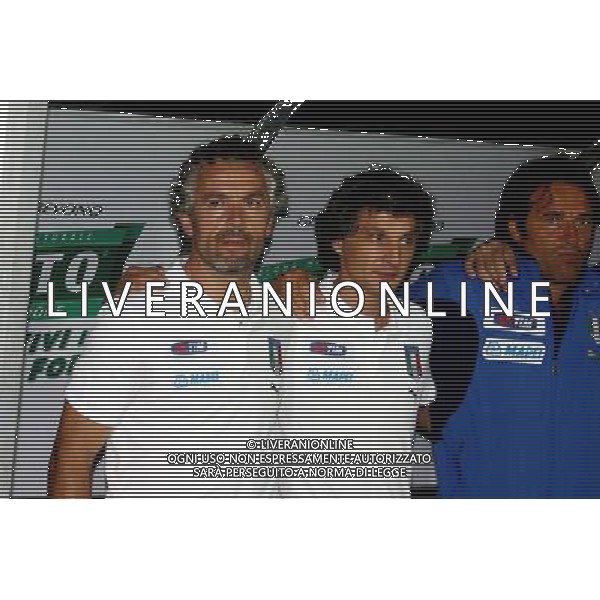 ITALIA - CROAZIA AMICHEVOLE A LIVORNO 16/08/2006 NELLA FOTO: ROBERTO DONADONI CON MARIO BORTOLAZZI FOTO GIANNI NUCCI/AG. ALDO LIVERANI