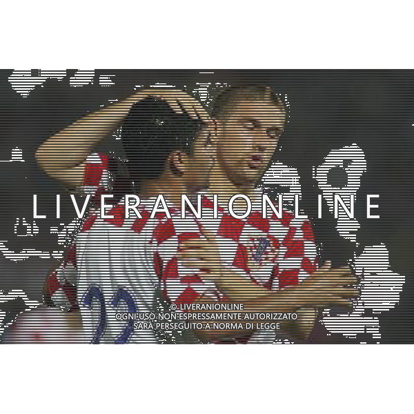 ITALIA - CROAZIA AMICHEVOLE A LIVORNO 16/08/2006 NELLA FOTO: ESULTANZA DOPO IL GOL DI DA SILVA FOTO GIANNI NUCCI/AG. ALDO LIVERANI