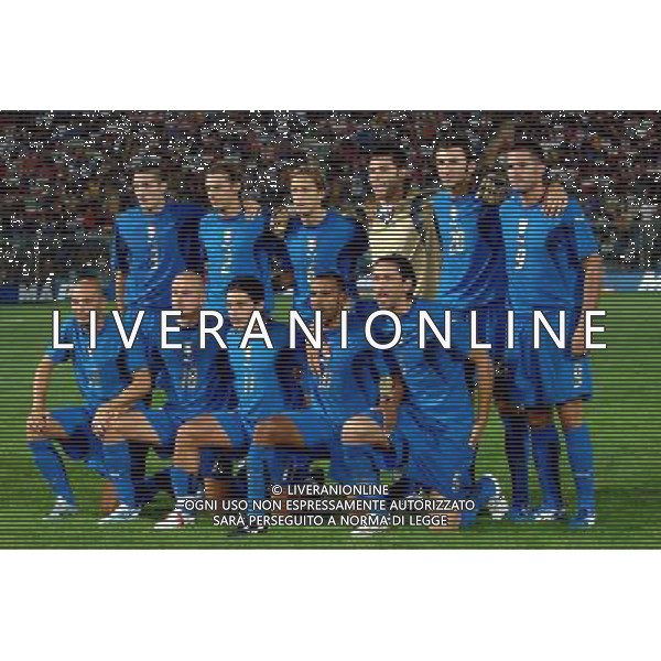 ITALIA - CROAZIA AMICHEVOLE A LIVORNO 16/08/2006 NELLA FOTO: LA FORMAZIONE ITALIANA FOTO BIZZI/AG. ALDO LIVERANI