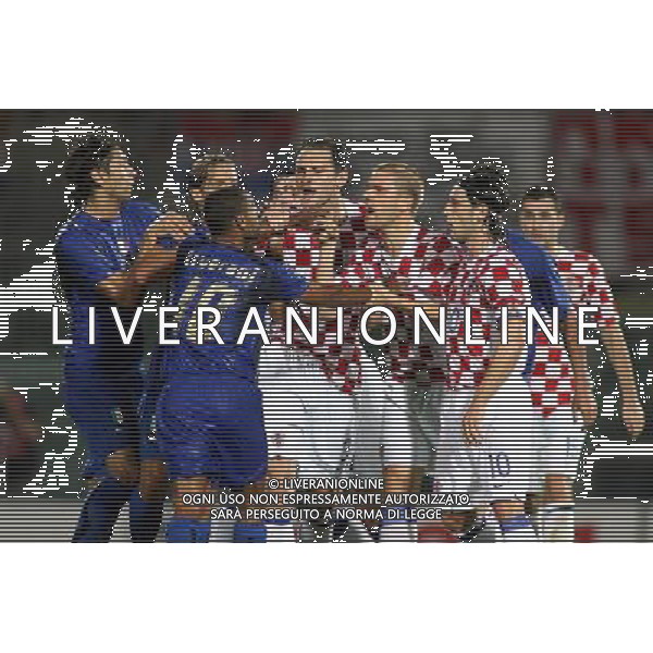 ITALIA - CROAZIA AMICHEVOLE A LIVORNO 16/08/2006 NELLA FOTO: RISSA IN CAMPO FOTO GIANNI NUCCI/AG. ALDO LIVERANI