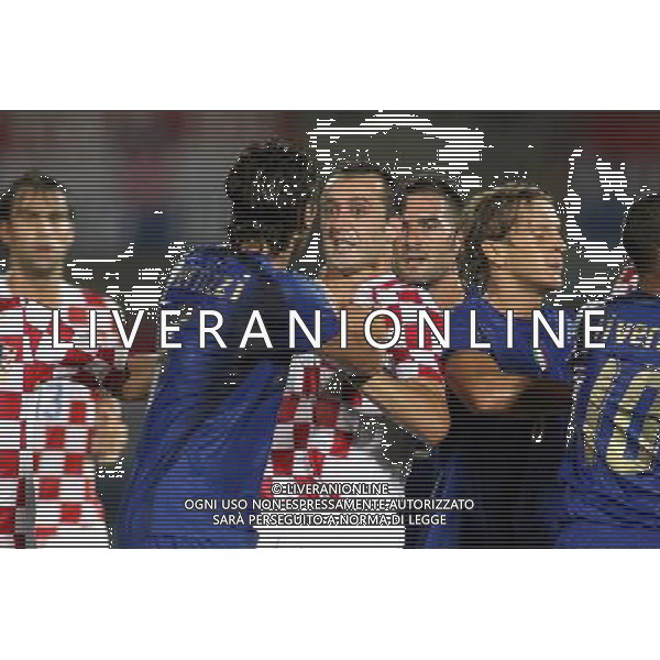 ITALIA - CROAZIA AMICHEVOLE A LIVORNO 16/08/2006 NELLA FOTO: RISSA IN CAMPO FOTO GIANNI NUCCI/AG. ALDO LIVERANI