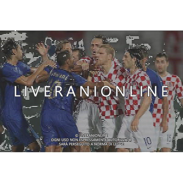 ITALIA - CROAZIA AMICHEVOLE A LIVORNO 16/08/2006 NELLA FOTO: RISSA IN CAMPO FOTO GIANNI NUCCI/AG. ALDO LIVERANI