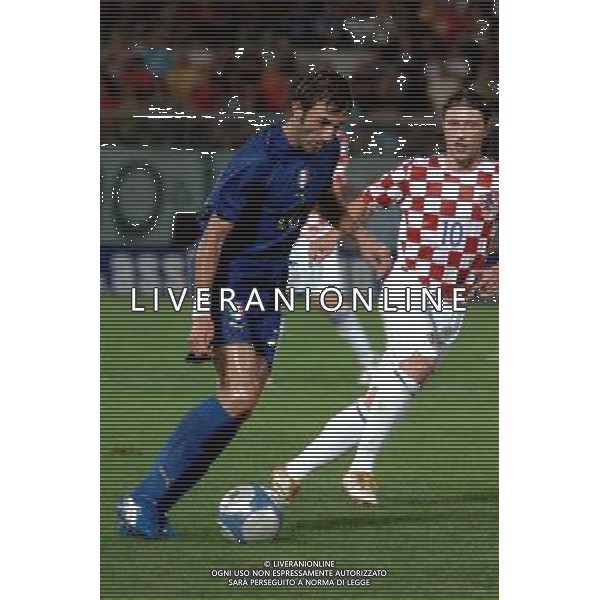 ITALIA - CROAZIA AMICHEVOLE A LIVORNO 16/08/2006 NELLA FOTO: GENNARO DELVECCHIO FOTO BIZZI/AG. ALDO LIVERANI