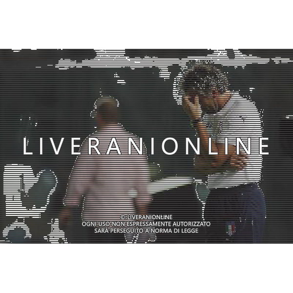 ITALIA - CROAZIA AMICHEVOLE A LIVORNO 16/08/2006 NELLA FOTO: LA DELUSIONE DI ROBERTO DONADONI FOTO GIANNI NUCCI/AG. ALDO LIVERANI