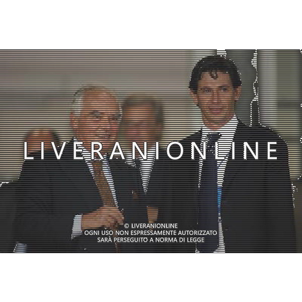 Livorno (Li) 16/08/2006 Amichevole Italia-Croazia allo stadio Armando Picchi Nella foto: Garrone Riccardo e Albertini Demetrio.* Ph Gianni Nucci/Agenzia Aldo Liverani