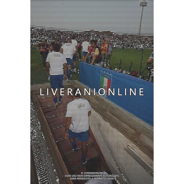 Livorno (Li) 16/08/2006 Amichevole Italia-Croazia allo stadio Armando Picchi Nella foto: Giocatori della Nazionale escono dal tunnel.* Ph Gianni Nucci/Agenzia Aldo Liverani