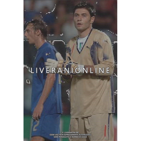 LIVORNO,16 AGOSTO 2006 CALCIO ITALIA-CROAZIA NELLA FOTO:AMELIA MARCO FOTO BIZZI/A.LIVERANI