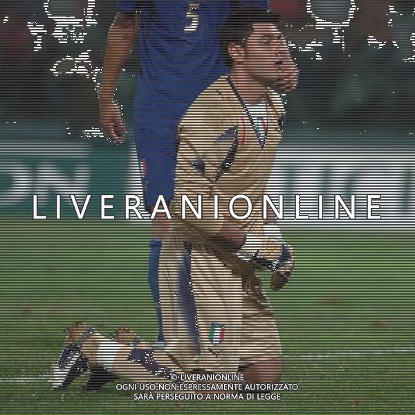 LIVORNO,16 AGOSTO 2006 CALCIO ITALIA-CROAZIA NELLA FOTO:AMELIA MARCO FOTO BIZZI/A.LIVERANI