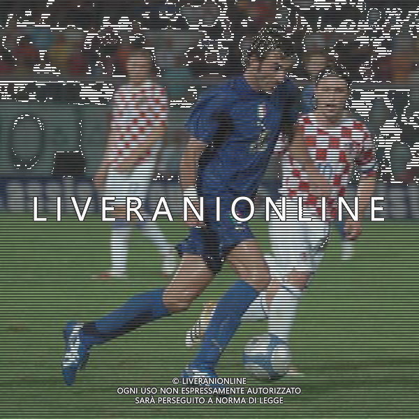 LIVORNO,16 AGOSTO 2006 CALCIO ITALIA-CROAZIA NELLA FOTO:DEL VECCHIO GENNARO FOTO BIZZI/A.LIVERANI