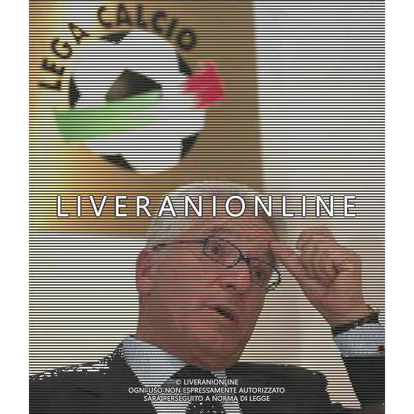 Milano 18 agosto 2006 Assemblea Ordinaria Lega Calcio nella foto: Matarrese Antonio foto Andry / Ag. Aldo Liverani