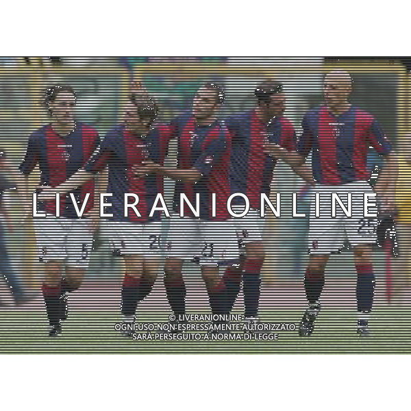Bologna - Cittadella Coppa Italia Tim Cup 19/08/2006 nella foto esultanza dopo il gol di massimo marazzina ph andry/ag. Aldo Liverani