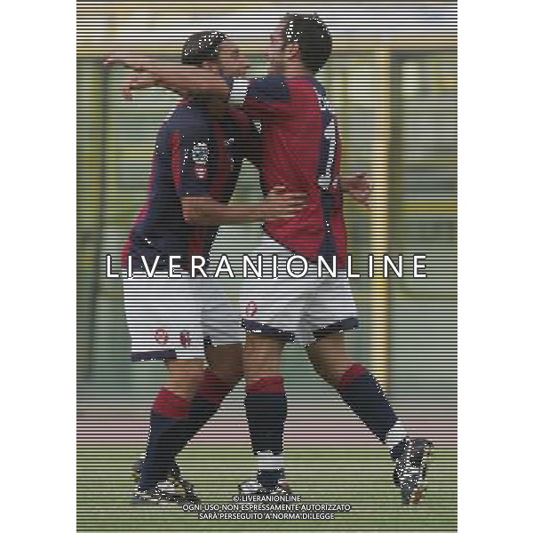 Bologna - Cittadella coppa italia Tim Cup 19/08/2006 nella foto esultanza dopo il gol della vittoria di claudio bellucci con amoroso ph andry/ag. Aldo Liverani