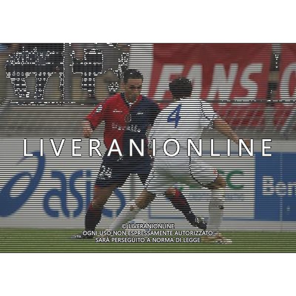 Cuneo - Cagliari coppa italia Tim Cup 19/08/2006 nella foto d\'agostino e glauda ph luzzani/ag. Aldo Liverani
