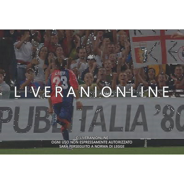 GENOVA 19/08/2006 TIM CUP 2006/07 GENOA-SPEZIA COPPA ITALIA NELLA FOTO ESULTANZA DOPO IL GOL DI GRECO PH GIGI ARCAINI/AG. ALDO LIVERANI