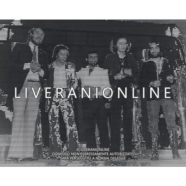 EQUIPE 84 VICTOR SOGLIANI-GIULIANO ILLIANI-MAURIZIO VANDELLI-FRANZ DI CIOCCIO CON LUCIO DALLA archivio Giovanni Liverani/Ag.Aldo Liverani