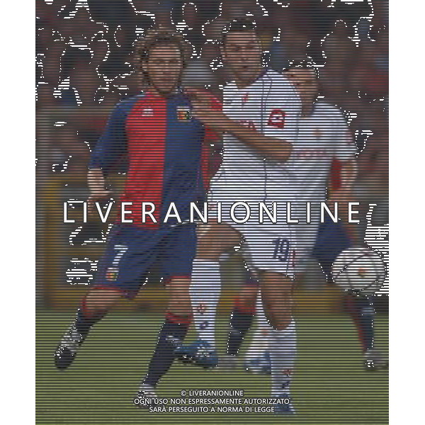 Genoa - Fiorentina Coppa Italia Tim Cup 23/08/2006 nella foto marco rossi con gobbi ph arcaini/ag. Aldo Liverani