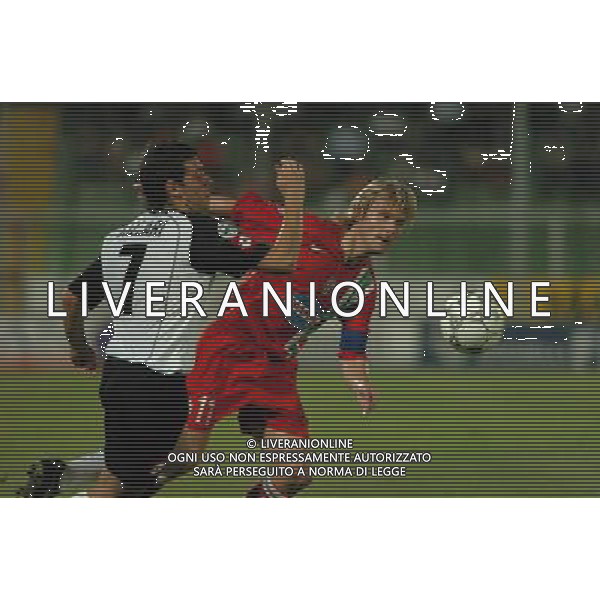 CESENA-JUVENTUS COPPA ITALIA TIM CUP PRIMA FASE - 23/08/2006 NELLA FOTO: PAVEL NEDVED (JUVENTUS)- LAZZARI(CESENA) PH.VITEZ/AGENZIA ALDO LIVERANI