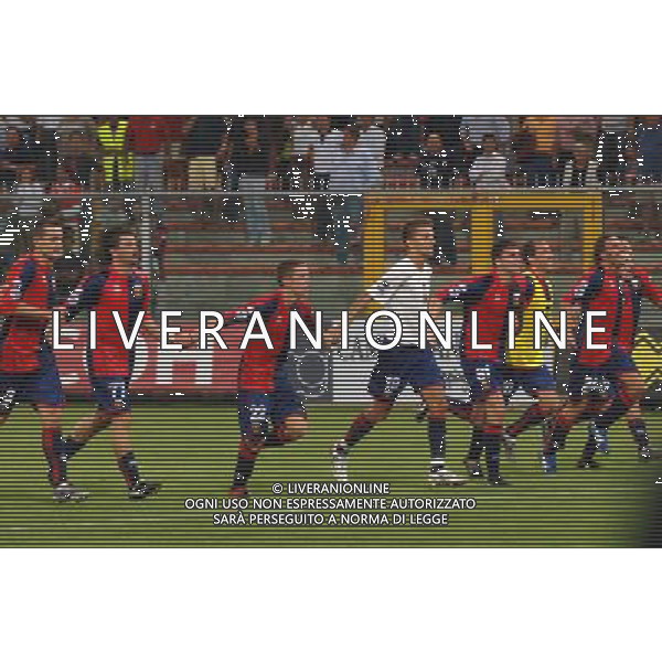 Genoa - Fiorentina Coppa Italia Tim Cup 23/08/2006 nella foto esultanza a fine gara del genoa ph arcaini/ag. Aldo Liverani