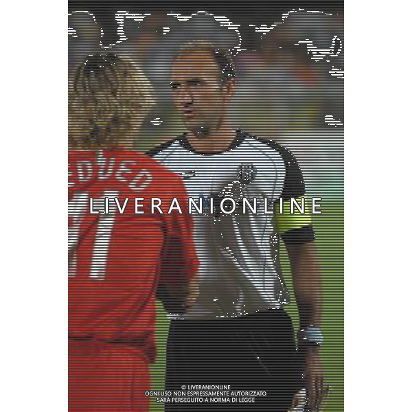 CESENA-JUVENTUS COPPA ITALIA TIM CUP 23/08/2006 NELLA FOTO: PAVEL NEDVED CON EMILIANO SALVETTI PH.VITEZ/AGENZIA ALDO LIVERANI