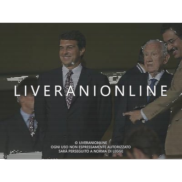 Barcellona - Siviglia Supercoppa Europea a Montecarlo 25/08/2006 nella foto joan laporta presidente del Barcellona con samaranch ph luzzani/ag. aldo liverani