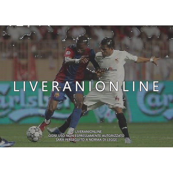 Barcellona - Siviglia Supercoppa Europea a Montecarlo 25/08/2006 nella foto eto\'o e dani alves ph luzzani/ag. aldo liverani