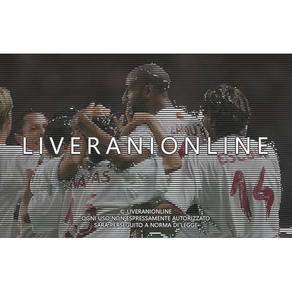 Barcellona - Siviglia Supercoppa Europea a Montecarlo 25/08/2006 nella foto esultanza kanoute\' ph luzzani/ag. aldo liverani