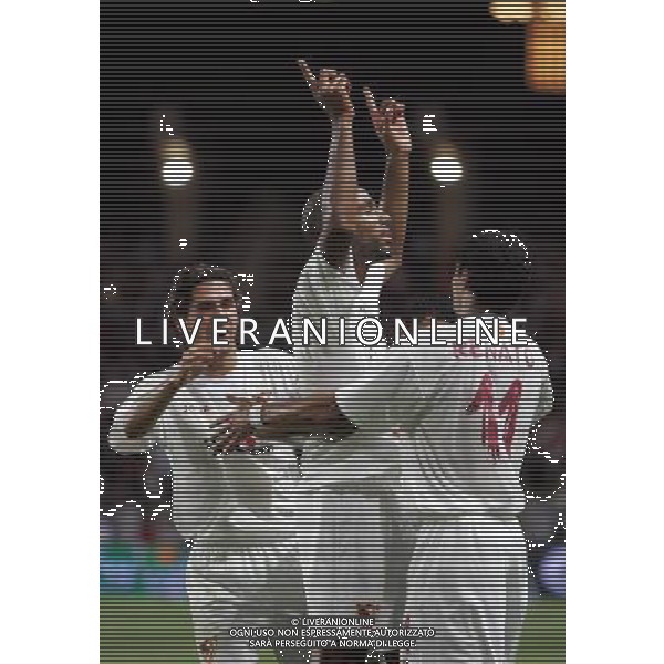 Barcellona - Siviglia Supercoppa Europea a Montecarlo 25/08/2006 nella foto esultanza kanoute\' ph luzzani/ag. aldo liverani