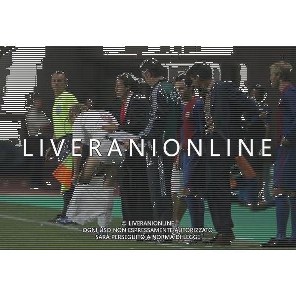 Barcellona - Siviglia Supercoppa Europea a Montecarlo 25/08/2006 nella foto cambio di pantaloncini per poulsen ph luzzani/ag. aldo liverani