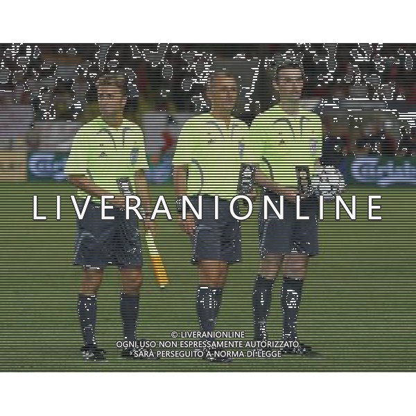 Monaco Montecarlo 25/08/2006 Supercoppa Europea 2006 barcellona-siviglia 0:3 nella foto farina, ivaldi e griselli ph marco luzzani/ag aldo liverani s.a.s.