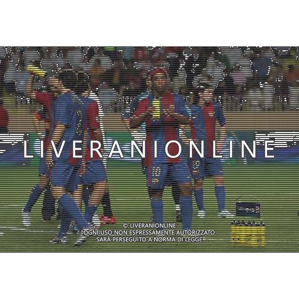 Monaco Montecarlo 25/08/2006 Supercoppa Europea 2006 barcellona-siviglia 0:3 nella foto delusione barcellona ph marco luzzani/ag aldo liverani s.a.s.