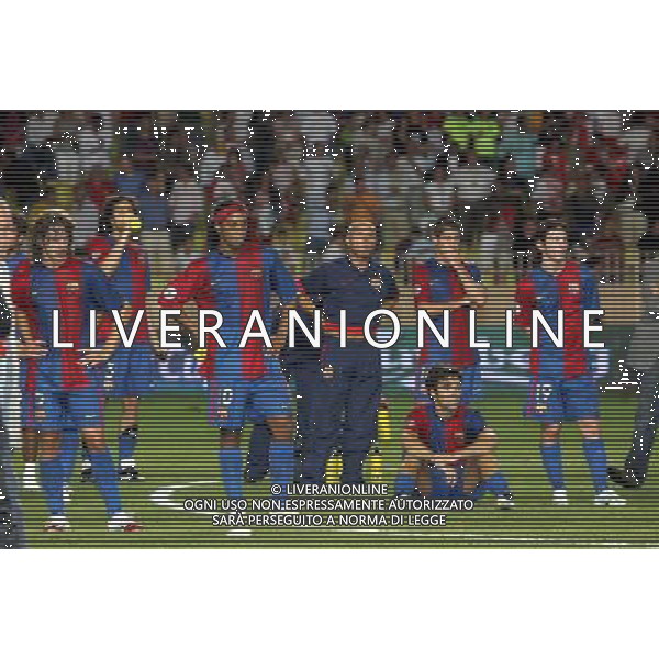 Monaco Montecarlo 25/08/2006 Supercoppa Europea 2006 barcellona-siviglia 0:3 nella foto delusione barcellona ph marco luzzani/ag aldo liverani s.a.s.