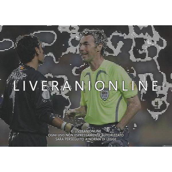 Monaco Montecarlo 25/08/2006 Supercoppa Europea 2006 barcellona-siviglia 0:3 nella foto farina e palop ph marco luzzani/ag aldo liverani s.a.s.