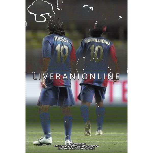 Monaco Montecarlo 25/08/2006 Supercoppa Europea 2006 barcellona-siviglia 0:3 nella foto mesi e ronaldinho ph marco luzzani/ag aldo liverani s.a.s.