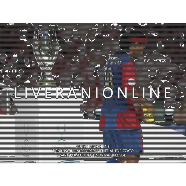Monaco Montecarlo 25/08/2006 Supercoppa Europea 2006 barcellona-siviglia 0:3 nella foto ronaldinho deluso ph marco luzzani/ag aldo liverani s.a.s.