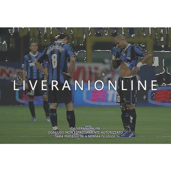 Inter - Roma Supercoppa Italiana 26/08/2006 nella foto la delusione di zlatan ibrahimovic e adriano ph luzzani/ag. aldo liverani