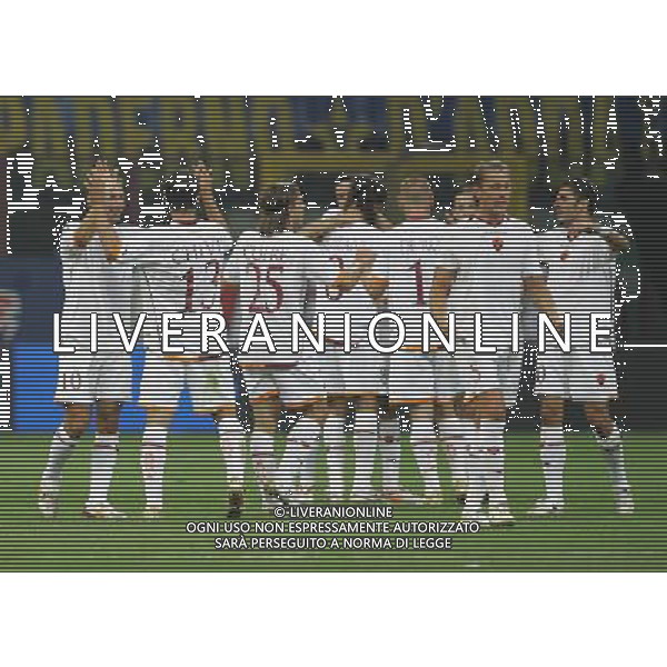 Inter - Roma Supercoppa Italiana 26/08/2006 nella foto esultanza roma ph luzzani/ag. aldo liverani