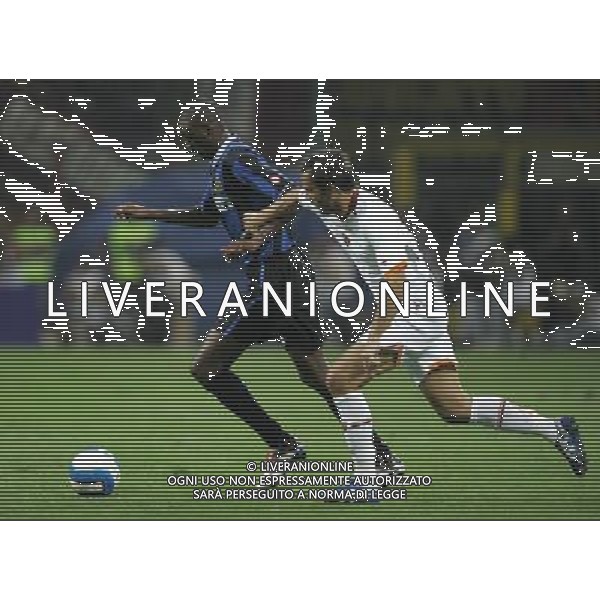 Milano 26-08-2006 inter-roma 4:3 Supercoppa Italiana TIM 2006 nella foto patrick vieira con marco cassetti * ph marco luzzani/ag aldo liverani s.a.s.