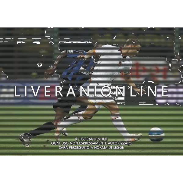 Milano 26-08-2006 inter-roma 4:3 Supercoppa Italiana TIM 2006 nella foto francesco totti e patrick vieira * ph marco luzzani/ag aldo liverani s.a.s.