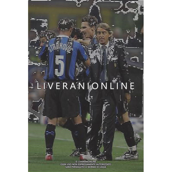 Milano 26-08-2006 inter-roma 4:3 Supercoppa Italiana TIM 2006 nella foto stankovic dejan con roberto mancini * ph marco luzzani/ag aldo liverani s.a.s.