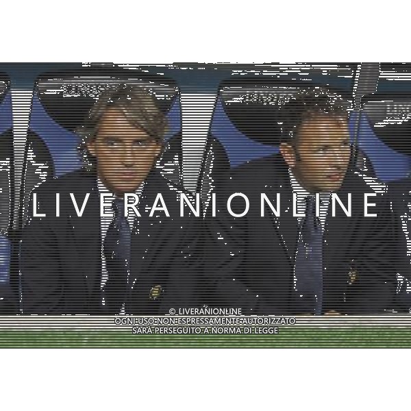 Milano 26-08-2006 inter-roma 4:3 Supercoppa Italiana TIM 2006 nella foto roberto mancini e mihajlovic sinisa in panchina * ph marco luzzani/ag aldo liverani s.a.s.