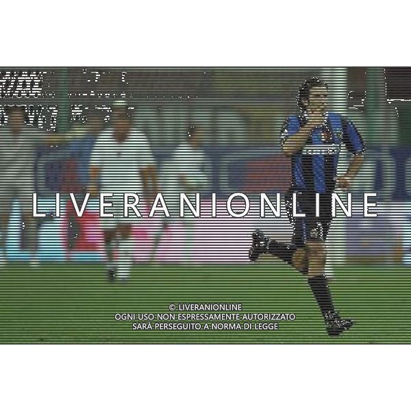 Milano 26-08-2006 inter-roma 4:3 Supercoppa Italiana TIM 2006 nella foto luis figo esultante dopo il gol * ph marco luzzani/ag aldo liverani s.a.s.