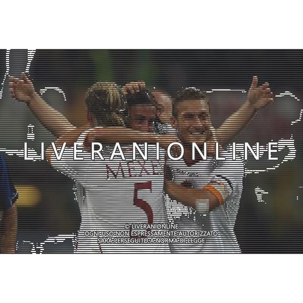 INTER -ROMA SUPERCOPPA ITALIANA TIM 26/08/2006 NELLA FOTO ABBRACCI ROMA agenzia aldo liverani